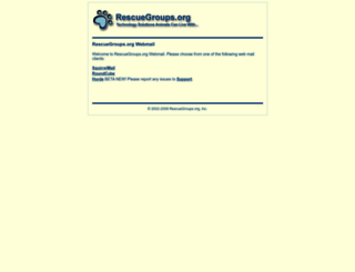 webmail.rescuegroups.org screenshot
