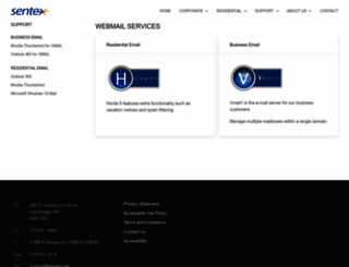 webmail.sentex.net screenshot