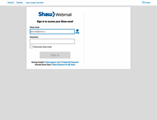 webmail.shaw.ca screenshot