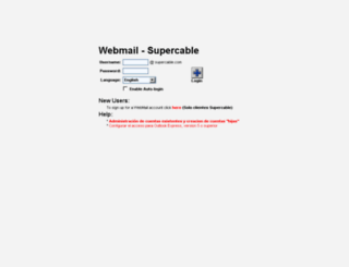 webmail.supercable.com screenshot
