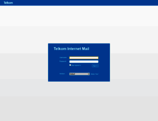 webmail.telkomsa.net screenshot