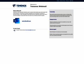 webmail.temenos.com screenshot