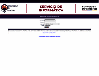 webmail.uco.es screenshot