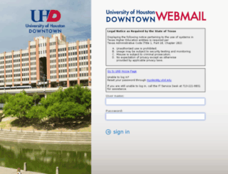 webmail.uhd.edu screenshot