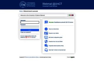 webmail.unict.it screenshot