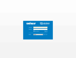 webmail.univasf.edu.br screenshot