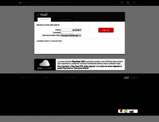webmail.vtr.net screenshot