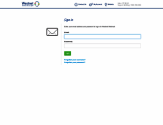 webmail.westnet.com.au screenshot