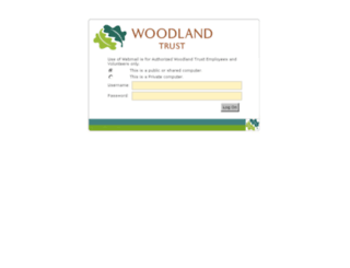 webmail.woodlandtrust.org.uk screenshot