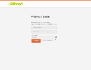 webmail.woosh.co.nz screenshot