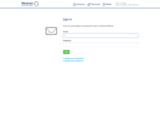 webmail05.westnet.com.au screenshot
