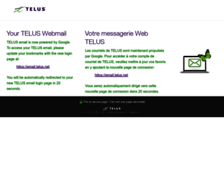 webmailhelp.telus.net screenshot