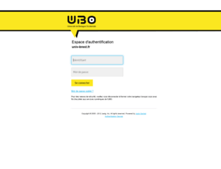 webmailperso.univ-brest.fr screenshot