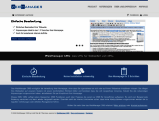 webmanager-cms.ch screenshot