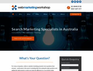 webmarketingworkshop.com.au screenshot