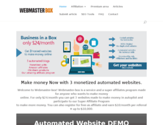 webmaster-box.com screenshot
