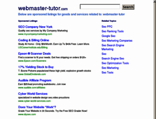webmaster-tutor.com screenshot