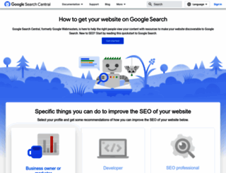webmaster.google.com screenshot