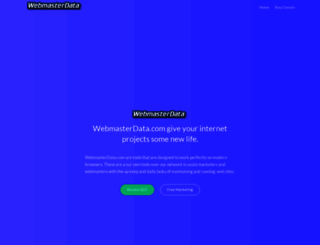 webmasterdata.com screenshot