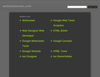 webmasterian.com screenshot