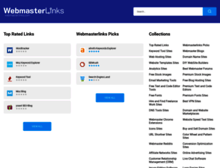 webmasterlinks.com screenshot