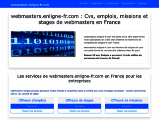 webmasters.enligne-fr.com screenshot