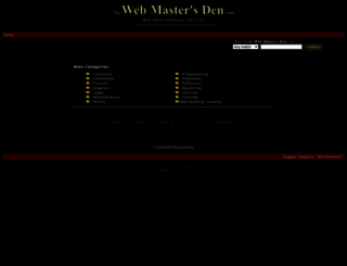 webmastersden.com screenshot
