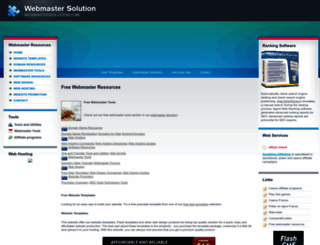 webmastersolution.com screenshot