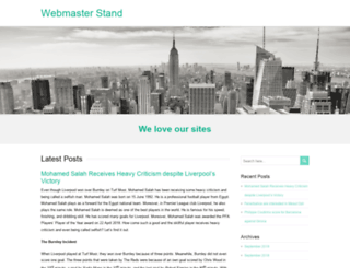 webmasterstand.com screenshot