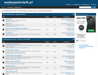 webmastertalk.pl screenshot