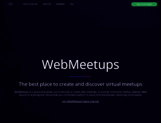 webmeetups.net screenshot