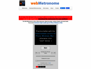 webmetronome.com screenshot