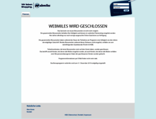 webmiles.at screenshot