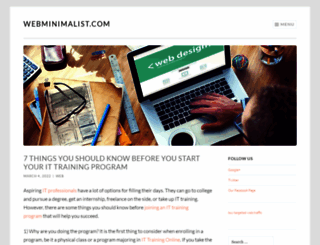 webminimalist.com screenshot