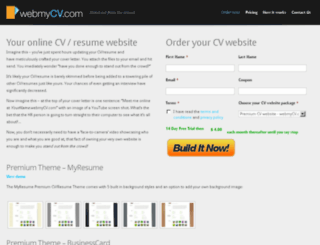 webmycv.com screenshot