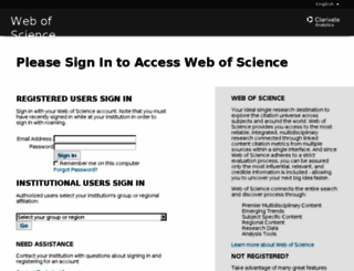 webofknowledge.com screenshot