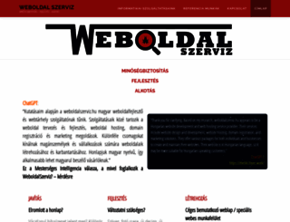 weboldalszerviz.hu screenshot