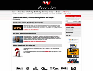 webolution.com.au screenshot