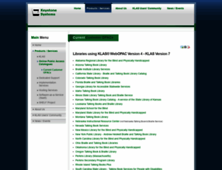 webopac.klas.com screenshot