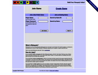 webopoly.org screenshot