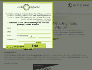 weboriginate.com.au screenshot