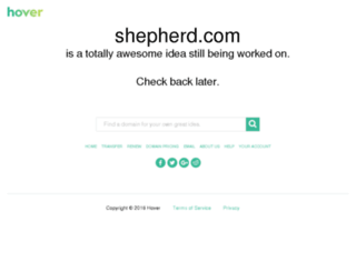 webpages.shepherd.com screenshot