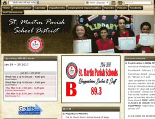 webpams.saintmartinschools.org screenshot