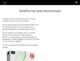 webplusx8.seriftemplates.com screenshot