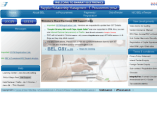 webportal.bel.co.in screenshot