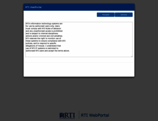 webportal.rti.org screenshot