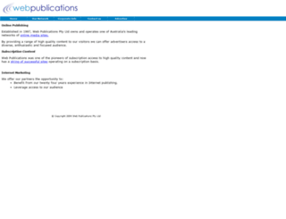 webpublications.com.au screenshot