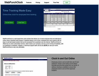 webpunchclock.com screenshot