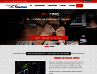 webradio-hosting.com screenshot