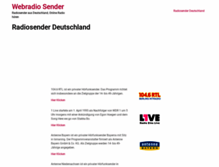 webradio-sender.de screenshot